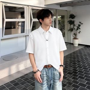 X1617 Рубашка Unisex White Lapel Moderate Others