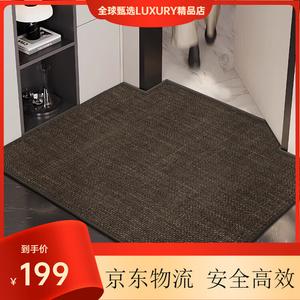 Budis Ковер 60х120 см из ПВХ, для прихожей, водостойкий, не скользит, темно-коричневый