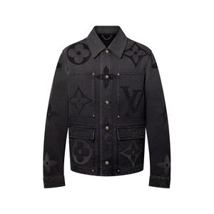 Блузон из денима с монограммой Louis Vuitton, черный