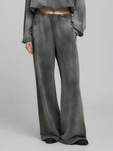 Широкие флисовые брюки