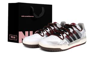 Adidas Neo Абразивоустойчивые кроссовки для скейтбординга Entrap низкие унисекс серый белый красный