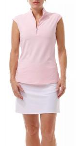 SanSoleil Женская рубашка без рукавов с воротником-стойкой