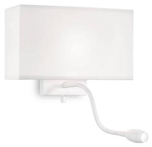 Настенный светильник Ideal Lux Hotel, белый - металл - 32 x 23 x 11 см