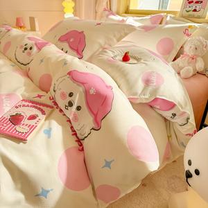 Disney Комплект постельного белья 1,8 м, 4 предмета, для одеяла 180x220 см, цвет Haozhuwang, класс А, для мамы и малыша, устойчивость окраски, не скатывается