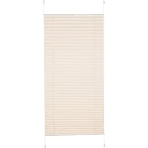 Плиссе Klemmfix Pisa затемняющее энергосберегающее без сверления K-Home, кремовый