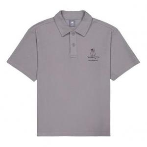 Поло New Balance Skateboard Graphic Polo Shirt 'Grey' NFE27011-GR, серый