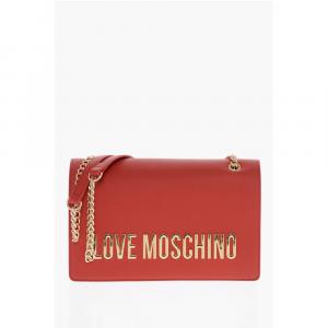 Красная полиэтиленовая сумка через плечо Moschino, Red