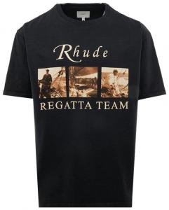 Футболка с длинными рукавами Rhude USVI Regatta Tour, черная