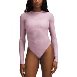 Женский ребристый комбинезон Lululemon, розовый