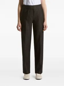 Брюки с геометрическим узором Peserico, коричневый