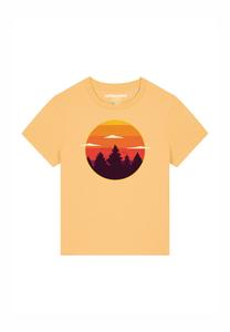 Футболка с принтом SUNSET FOREST watapparel, желтый