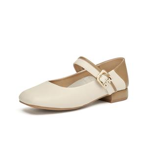 Туфли Мэри Джейн на толстом каблуке 2,5 см женские GEMEIQ, Beige