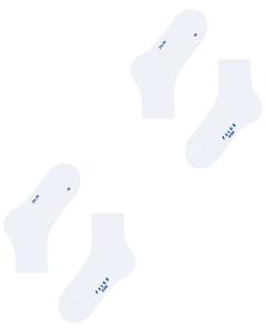 Носки для бега из смеси хлопка с однотонной ребристостью, упаковка из 2 шт Falke, белый