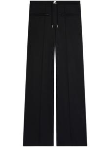 Courrèges спортивный костюм интерлок с низкой посадкой мешковатые брюки, черный