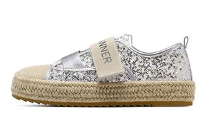 Эспадрильи женские серебряные C°Banner
