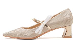 Ainer cat Slim Heel High Heels 5cm женские Ainer-cat, золотой