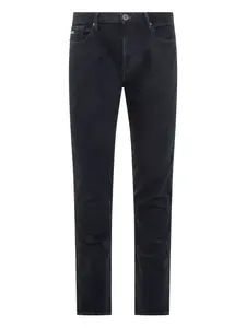 Джинсы с пятью карманами и логотипом EMPORIO ARMANI, синий