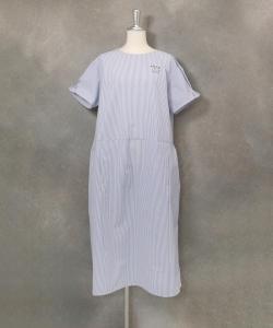 Футбольное полосатое платье Studio Picone, цвет Blue(269)