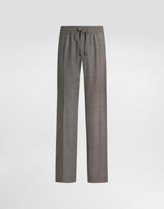 Спортивные брюки из шерсти с рисунком "птичий глаз" DOLCE & GABBANA, мультиколор