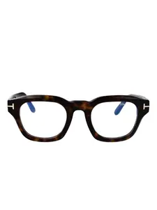 Очки в квадратной оправе Tom Ford, коричневый