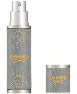 Кожаный многоразовый дорожный распылитель, серый, 0,16 унции Creed