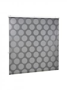 Relaxdays Штора для душа в горошек, серого цвета - (Ш)160 x (В)240 см