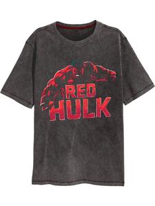 Футболка Brave New World Red Hulk T-Shirt серого цвета Captain America
