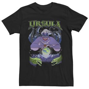 Мужская футболка Disney's The Little Mermaid Ursula Cauldron Dark Portrait, черный