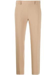 Alberto Biani укороченные брюки со складками, коричневый