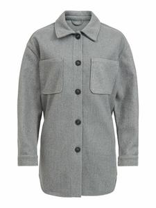 VILA Куртка для межсезонья в сером цвете