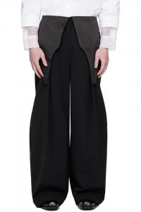 Костюмные брюки с боди Jean Paul Gaultier, черный