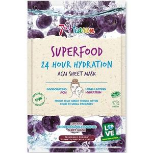Superfood Intense Hydration Acai Berry Bamboo Beauty Тканевая маска, 7Th Heaven