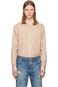 Rrl Бежевая рубашка-платье Eli