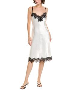 Платье-комбинация из кованого атласа Enza Costa Enza Costa, белый