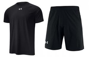 Повседневный спортивный мужской спортивный костюм черный Under Armour, черный