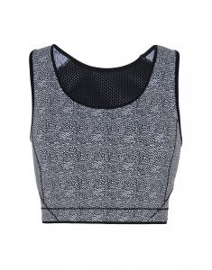 Спортивный топ Elif Jaquard Crop Top Sàpopa, черный