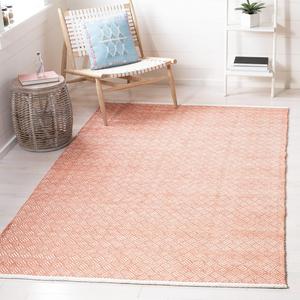 SAFAVIEH Boston Collection ковер 122 x 183 см Orange BOS680C ручной работы плоского плетения из хлопка