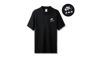 Рубашка поло унисекс черная Nike, черный