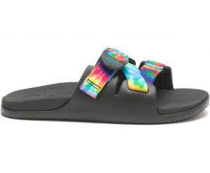 Женские сандалии Chillos Slide в темном цвете с узором «тай-дай» Chaco, цвет dark tie dye