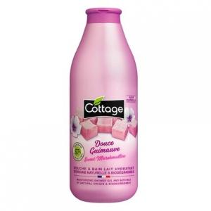 Гель для душа «Сладкий зефир» и увлажняющее молочко 750мл, Cottage