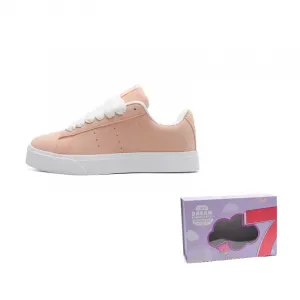 7 SEVFUN Низкие скейтборд кроссовки унисекс с коробкой резиновая розовая, цвет Rubber Pink