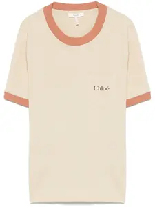 Футболка с логотипом CHLOÉ, нейтральный