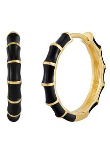 Glanzstücke München Серьги-кольца из стерлингового серебра с покрытием из желтого золота