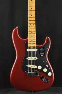 Fender American Ultra II Stratocaster, красный цвет Sinister, гриф из клена