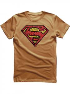 Футболка Superman Mash-Up Shield T-Shirt в золоте Superman