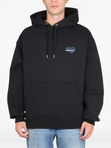 Хлопковая толстовка с вышитым сердцем Department 5, черный