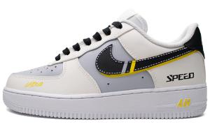 Nike Кроссовки Air Force 1 с низким верхом, устойчивые к истиранию, унисекс, черные, белые, желтые