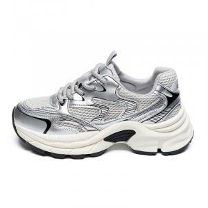 Кроссовки женские толстые низкие Zhr, цвет Beige [Casual Style]