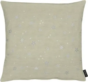 АПЕЛЬТ декоративная подушка "9600", чехол без наполнения, 1 шт APELT 40х40 см, цвет silberfarben/taupe + Sterne