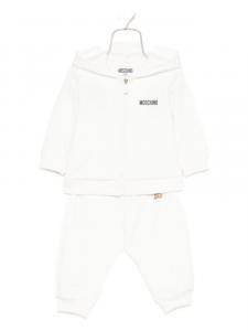 Moschino Kids спортивный костюм с принтом Тедди, белый